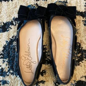 Libby Edelman Black Close Flat Shoes Size 7.5